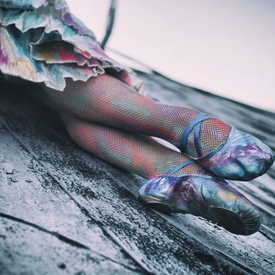 2014 Hand Painted Tights & Ballet Slippers