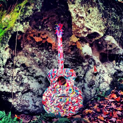 2013 Hand Painted Vintage Gagliano Guitar